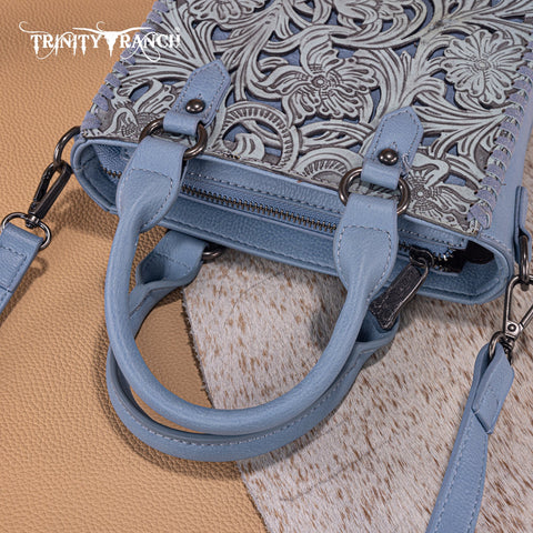 Trinity Ranch Floral Tooled Collection Mini Tote/Crossbody