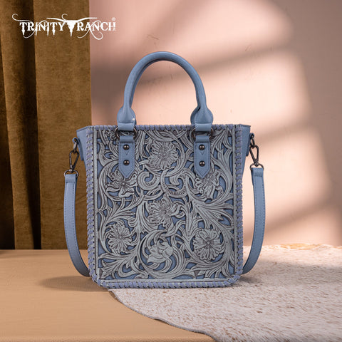Trinity Ranch Floral Tooled Collection Tote/Crossbody