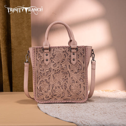 Trinity Ranch Floral Tooled Collection Tote/Crossbody