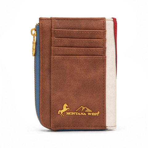 MONTANA WEST VINTAGE AMERICAN FLAG WALLET