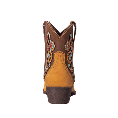 Montana West Women's Western Embroidered Cowgirl Boots - Full Grain Leather, Snip Toe