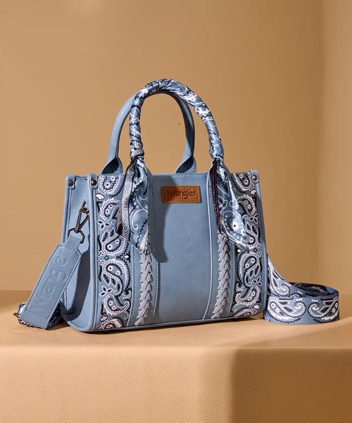 Wrangler Western Desert Paisley Tote Bag Jean