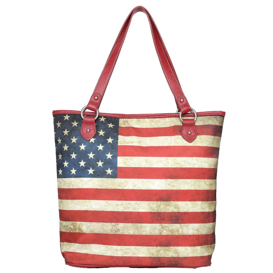 Montana West American Flag Concealed Carry Tote Bag