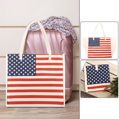 US04-138 Montana West American Pride Large Canvas Tote