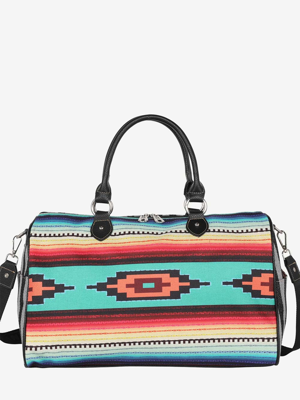 Montana West Aztec Print Canvas Weekender Bag - Montana West World