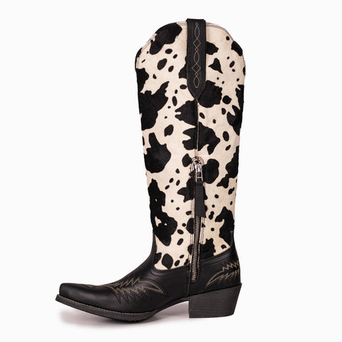 Montana West Women's Western Cowgirl Boots - Full Grain Leather, Snip Toe