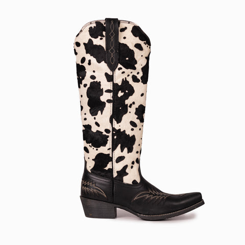 Montana West Women's Western Cowgirl Boots - Full Grain Leather, Snip Toe