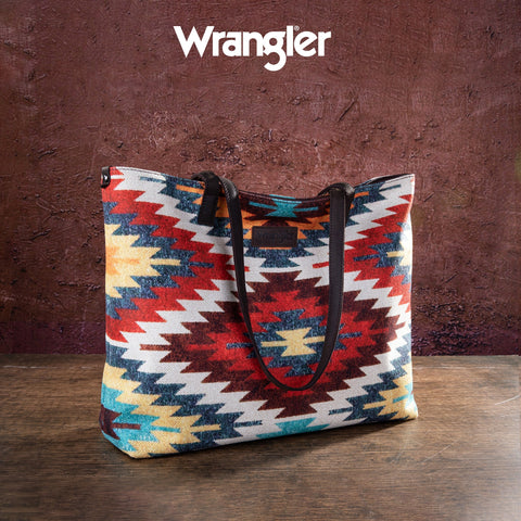 Wrangler Southwestern Canvas Tote Bag