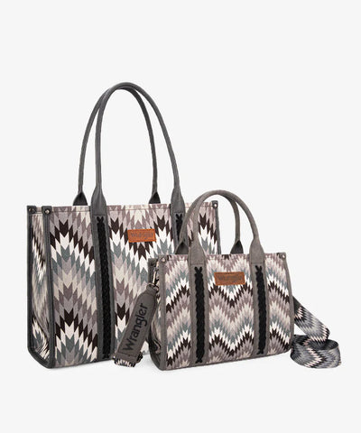 Wrangler Southwestern Pattern Concealed Carry Wide Tote Set