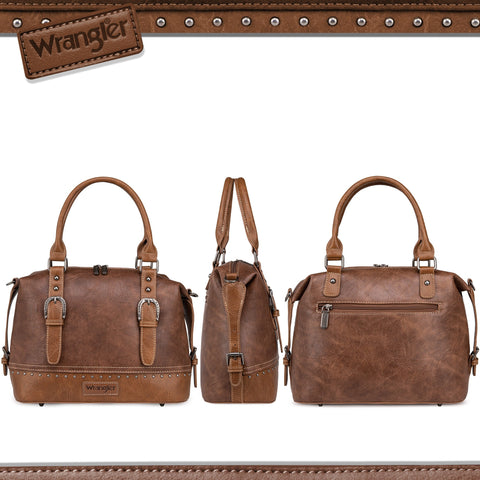 Wrangler Buckle Collection Barrel Satchel - Cowgirl Wear