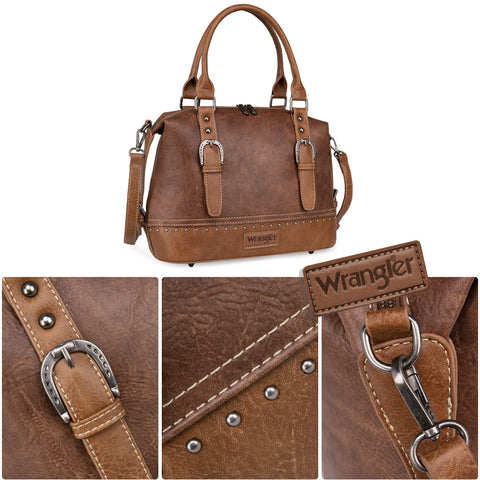 Wrangler Buckle Collection Barrel Satchel - Cowgirl Wear