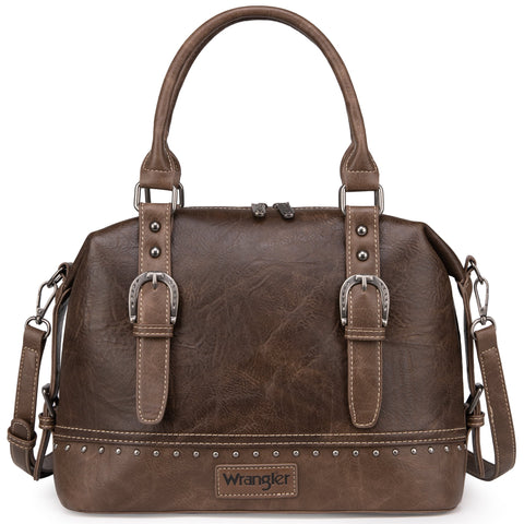 Wrangler Buckle Collection Barrel Satchel - Cowgirl Wear