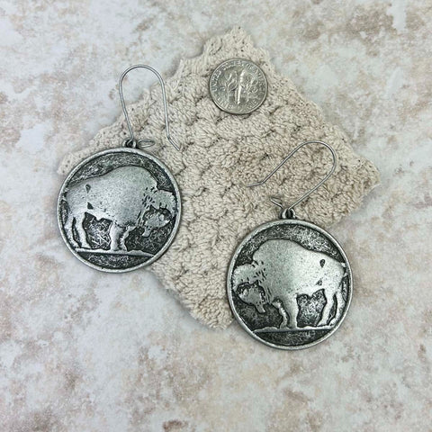 Buffalo Concho Earrings