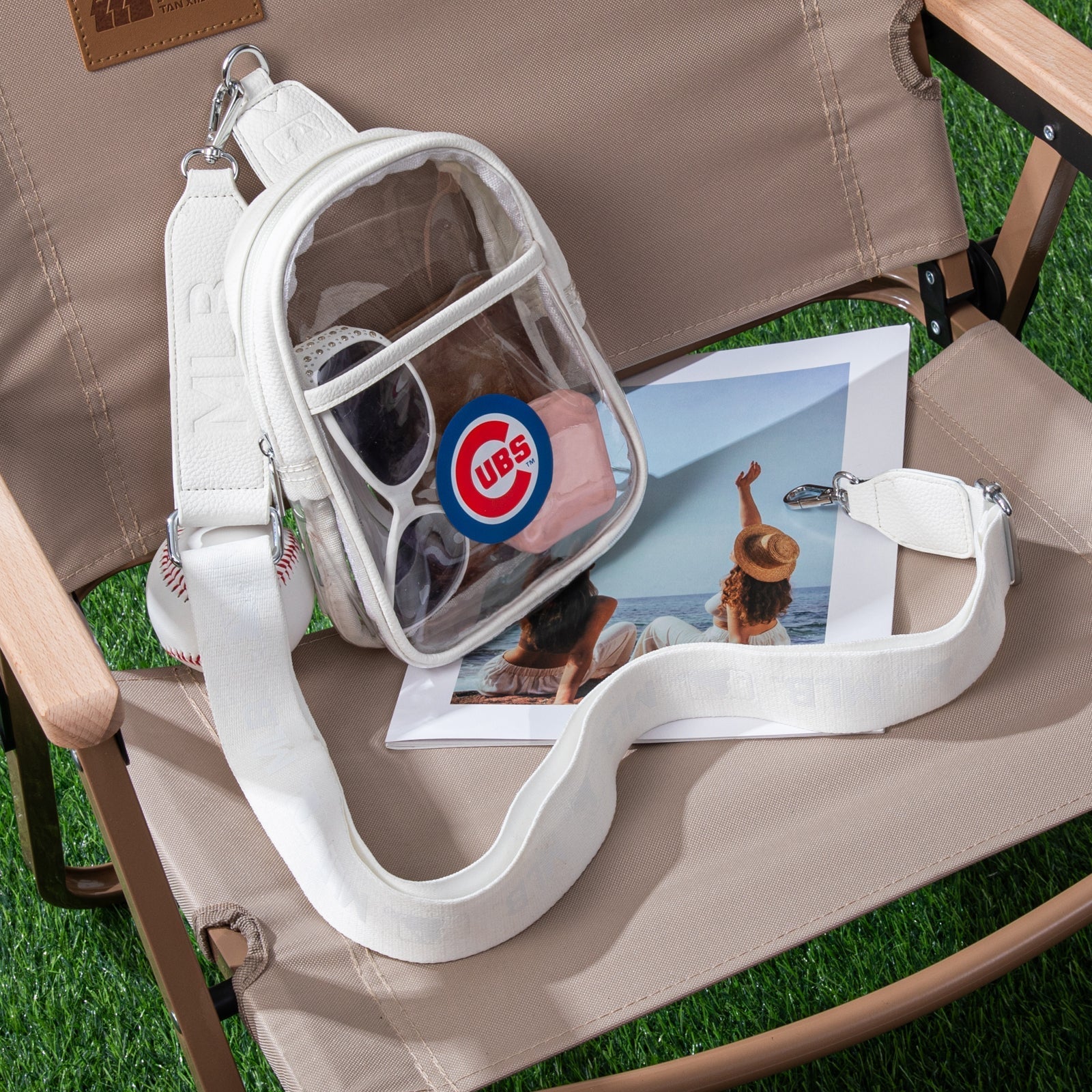 MLB Chicago Cubs Clear Mini Sling Stadium Bag