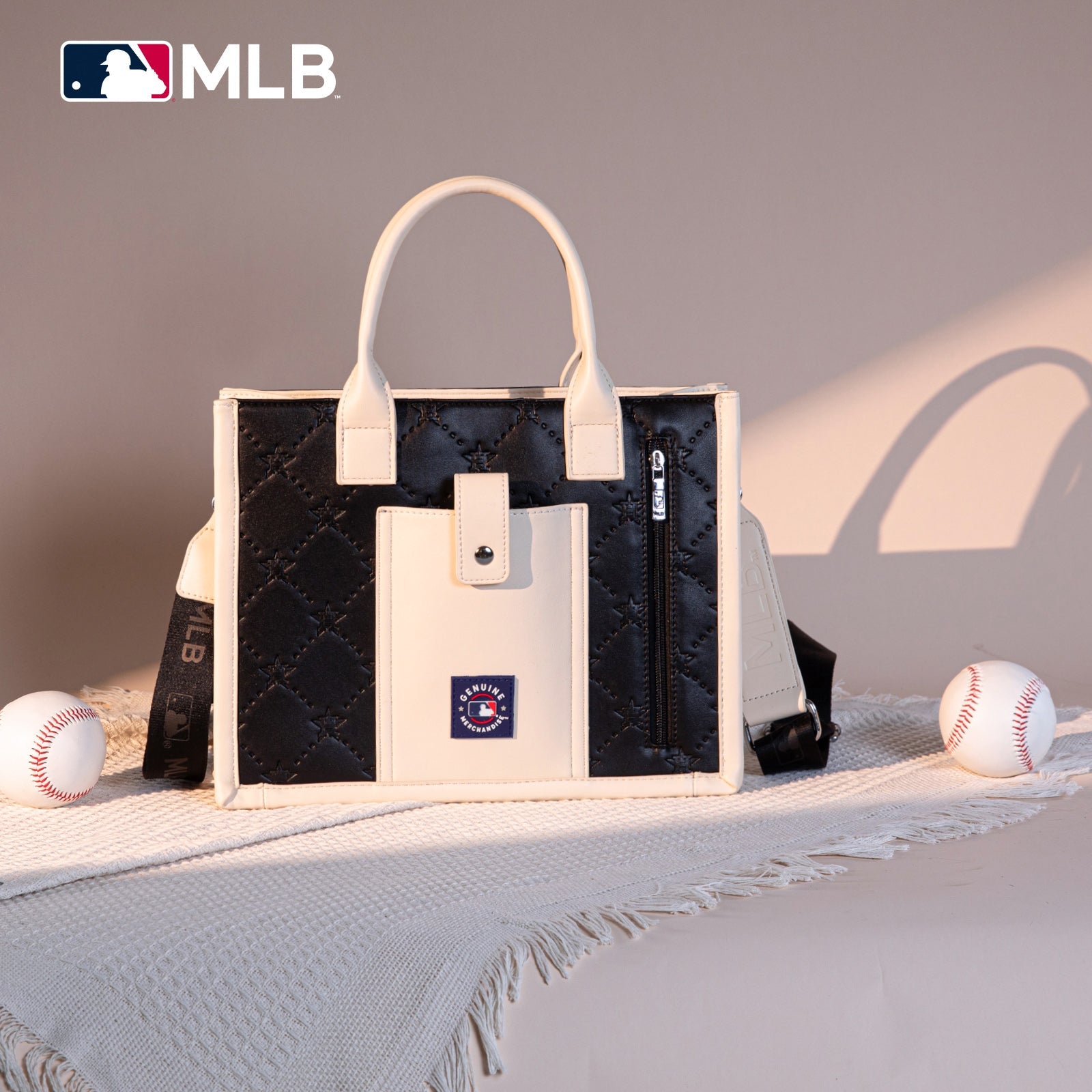 MLB-HA100-100   MLB Houston Astros Team Whipstitch Tote/Crossbody