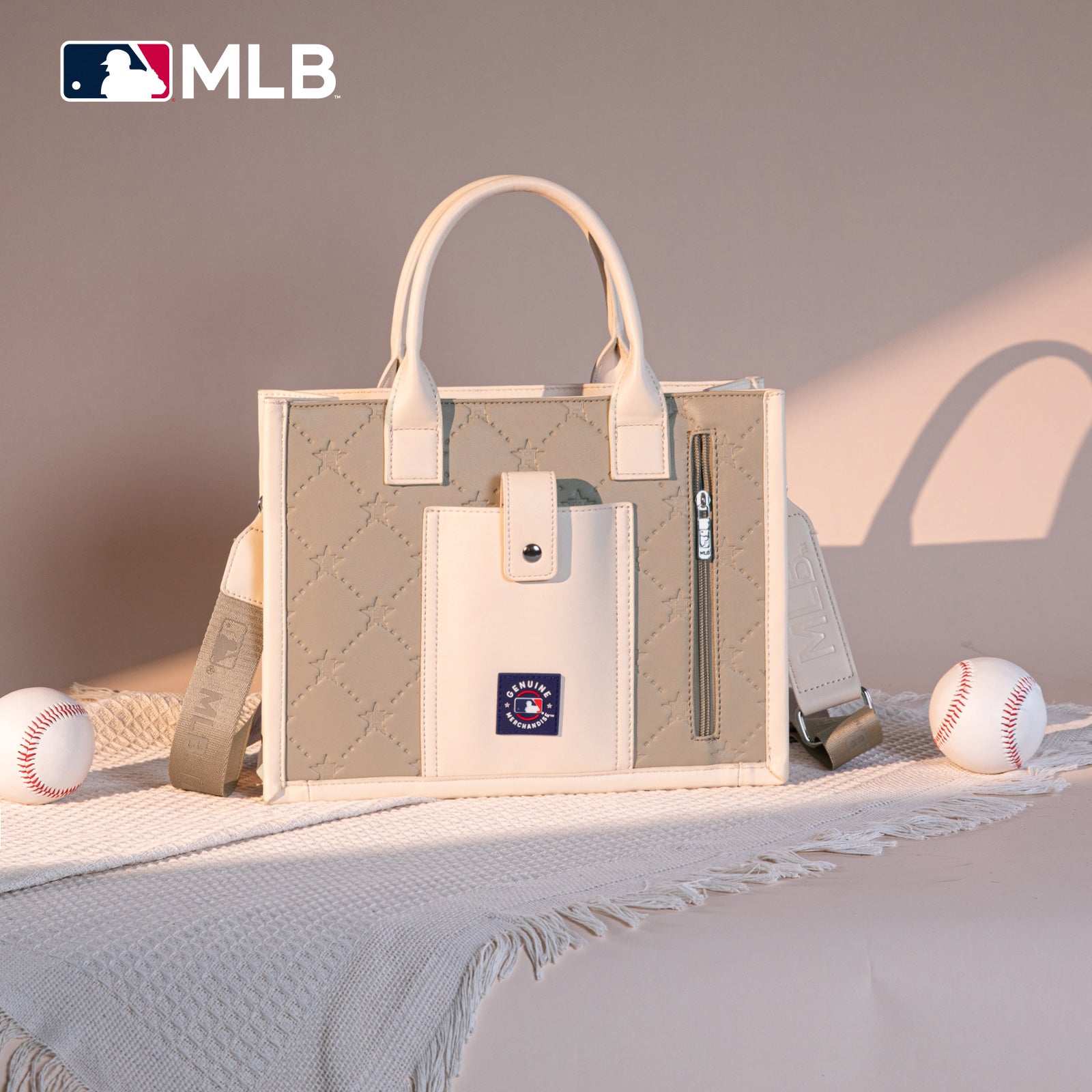 MLB-HA100-100   MLB Houston Astros Team Whipstitch Tote/Crossbody