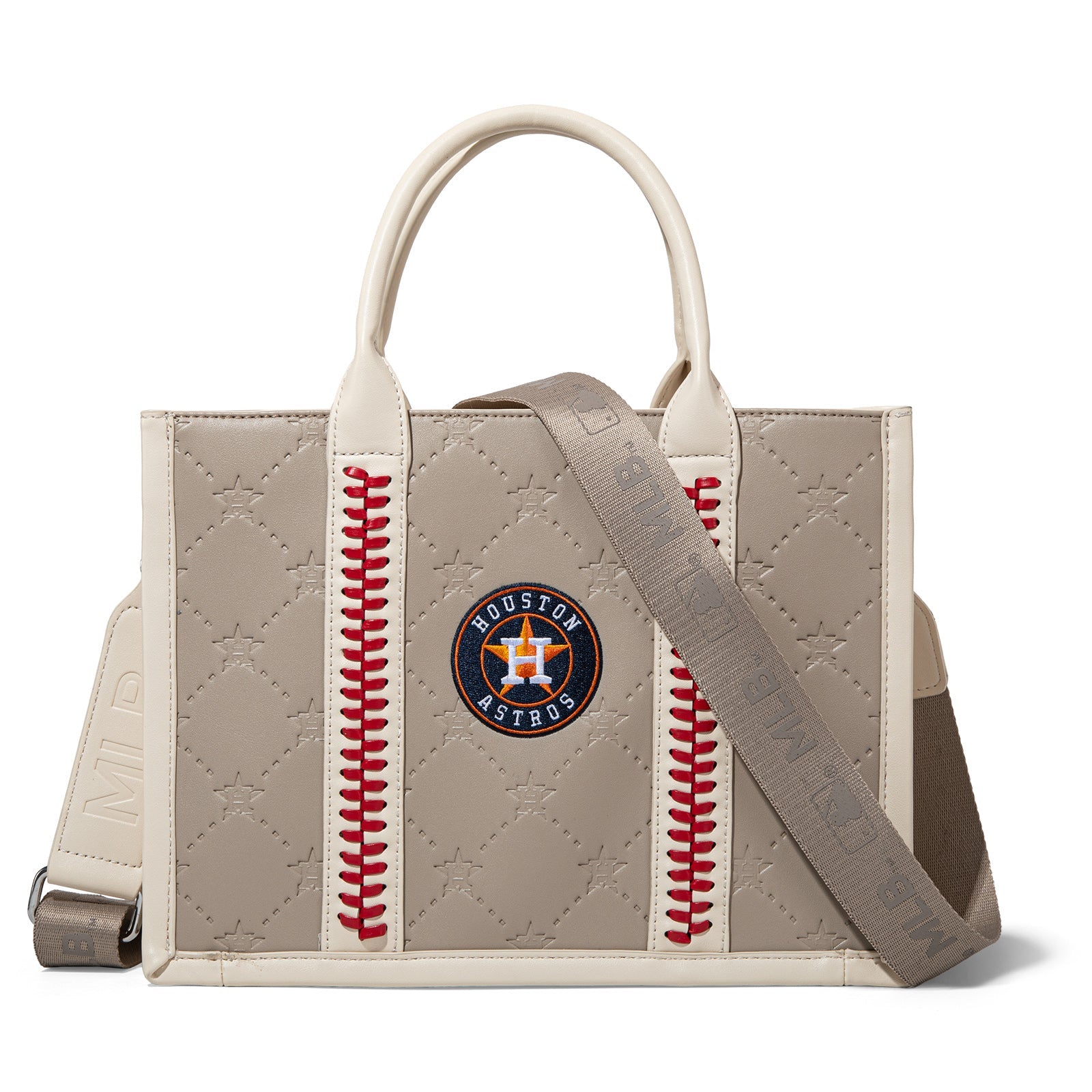 MLB-HA100-100   MLB Houston Astros Team Whipstitch Tote/Crossbody