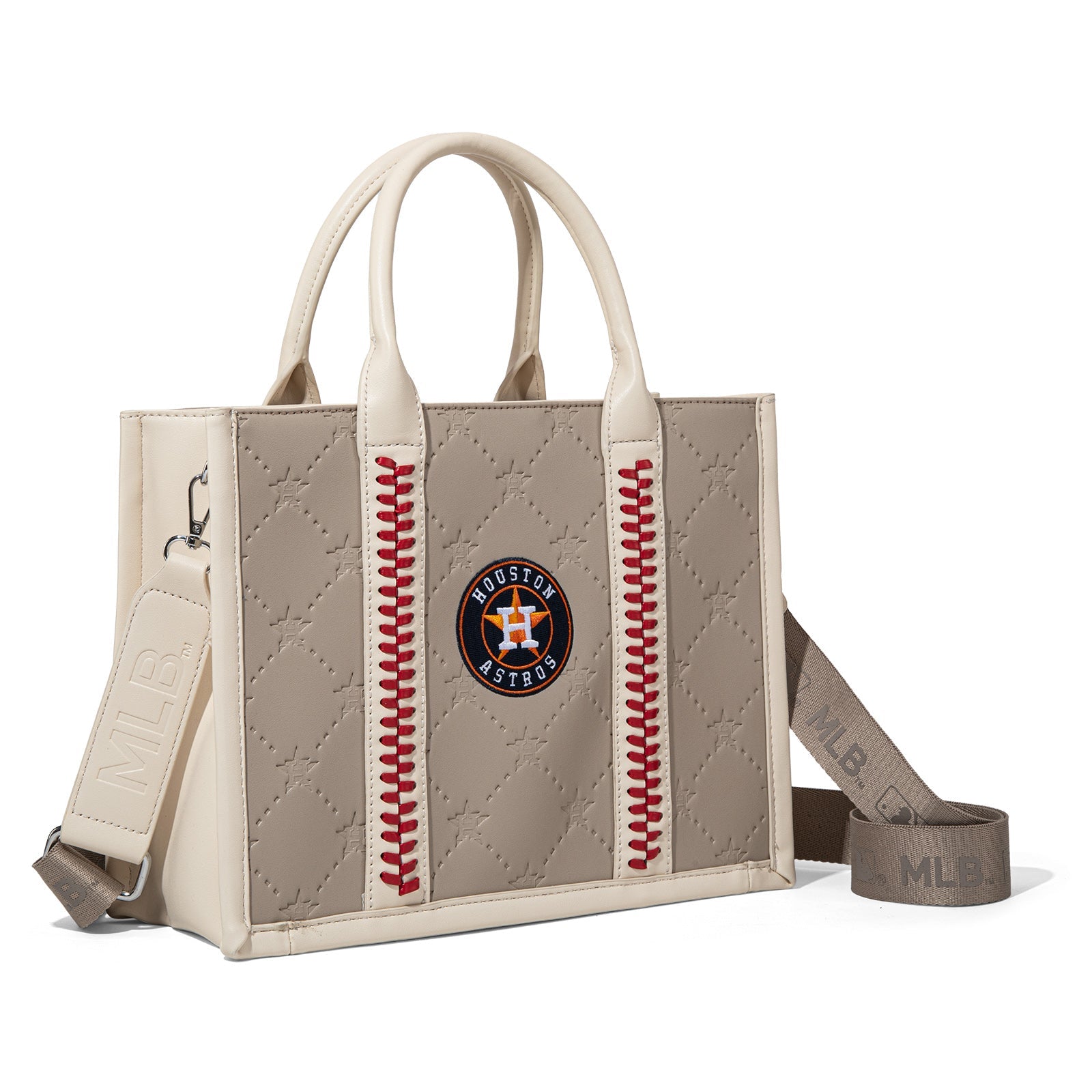 MLB-HA100-100   MLB Houston Astros Team Whipstitch Tote/Crossbody