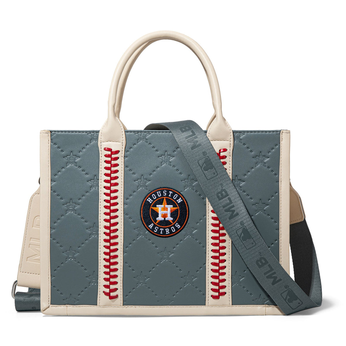 MLB-HA100-100   MLB Houston Astros Team Whipstitch Tote/Crossbody