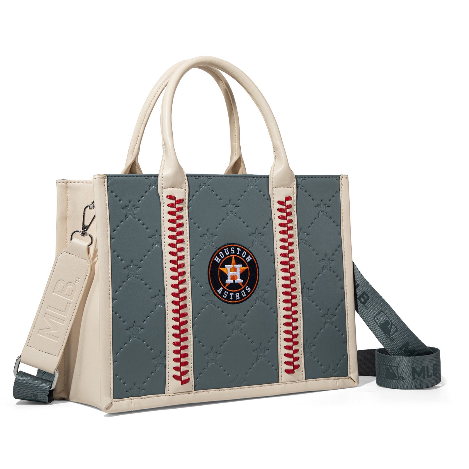 MLB-HA100-100   MLB Houston Astros Team Whipstitch Tote/Crossbody