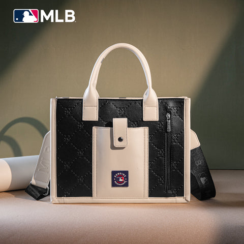 MLB New York Mets Leather Stitched Crossbody Bag