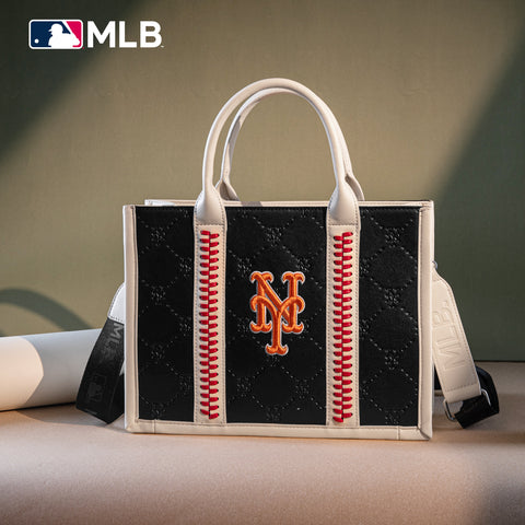 MLB New York Mets Leather Stitched Crossbody Bag