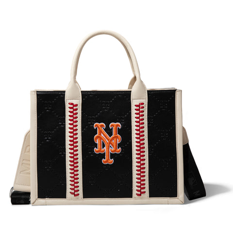 MLB New York Mets Leather Stitched Crossbody Bag