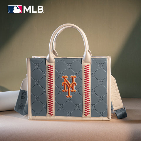 MLB New York Mets Leather Stitched Crossbody Bag