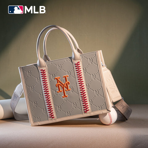 MLB New York Mets Leather Stitched Crossbody Bag