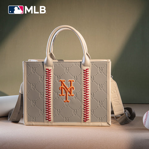 MLB New York Mets Leather Stitched Crossbody Bag