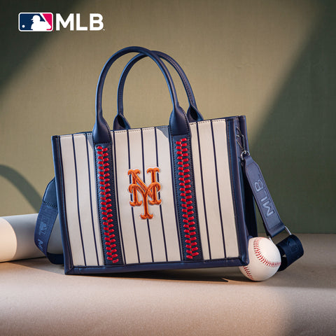 MLB New York Mets Leather Stitched Crossbody Bag