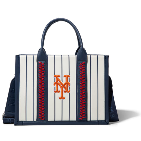 MLB New York Mets Leather Stitched Crossbody Bag