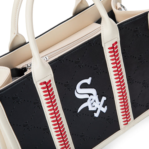 MLB Chicago White Sox Leather Stitched Crossbody Bag