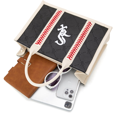 MLB Chicago White Sox Leather Stitched Crossbody Bag