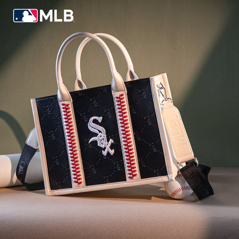 MLB Chicago White Sox Leather Stitched Crossbody Bag