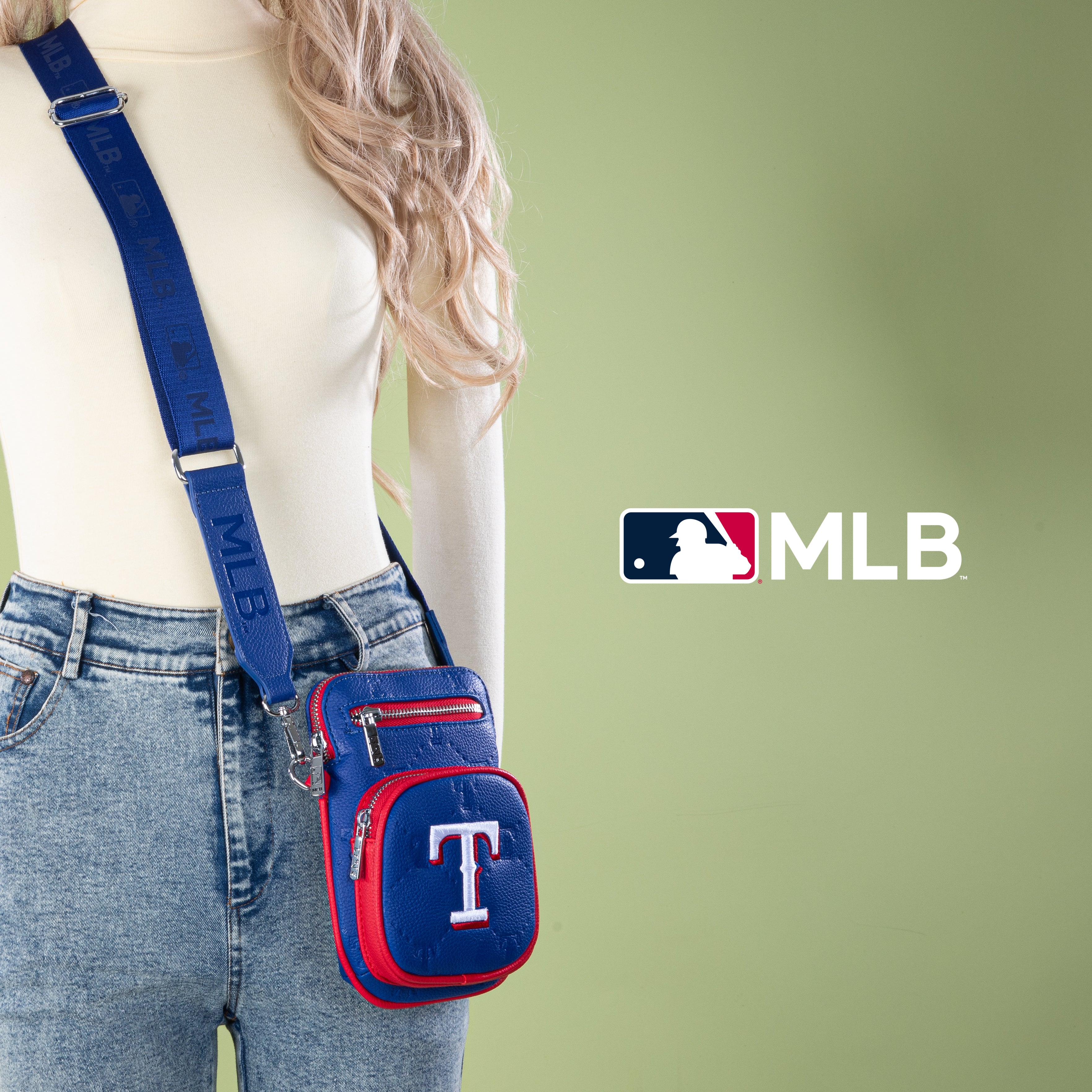 MLB Texas Rangers Mini Crossbody Purse