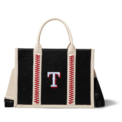 MLB Texas Rangers Leather Stitched Crossbody Bag