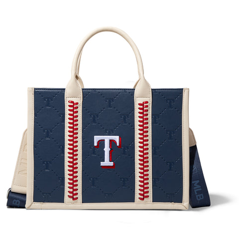 MLB Texas Rangers Leather Stitched Crossbody Bag