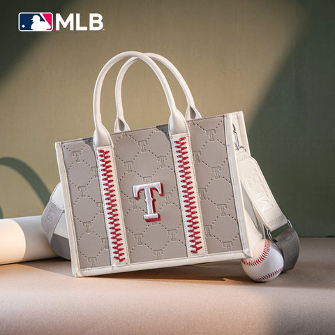 MLB Texas Rangers Leather Stitched Crossbody Bag