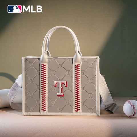 MLB Texas Rangers Leather Stitched Crossbody Bag