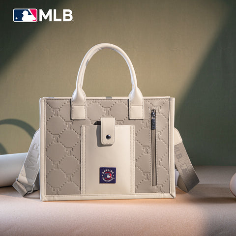 MLB Texas Rangers Leather Stitched Crossbody Bag