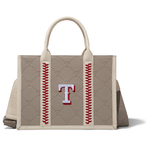 MLB Texas Rangers Leather Stitched Crossbody Bag