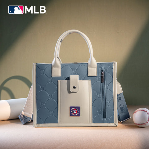 MLB Texas Rangers Leather Stitched Crossbody Bag