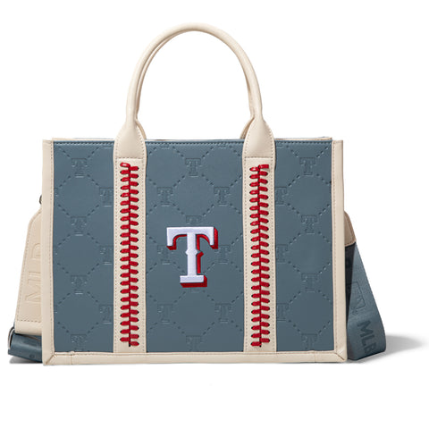 MLB Texas Rangers Leather Stitched Crossbody Bag