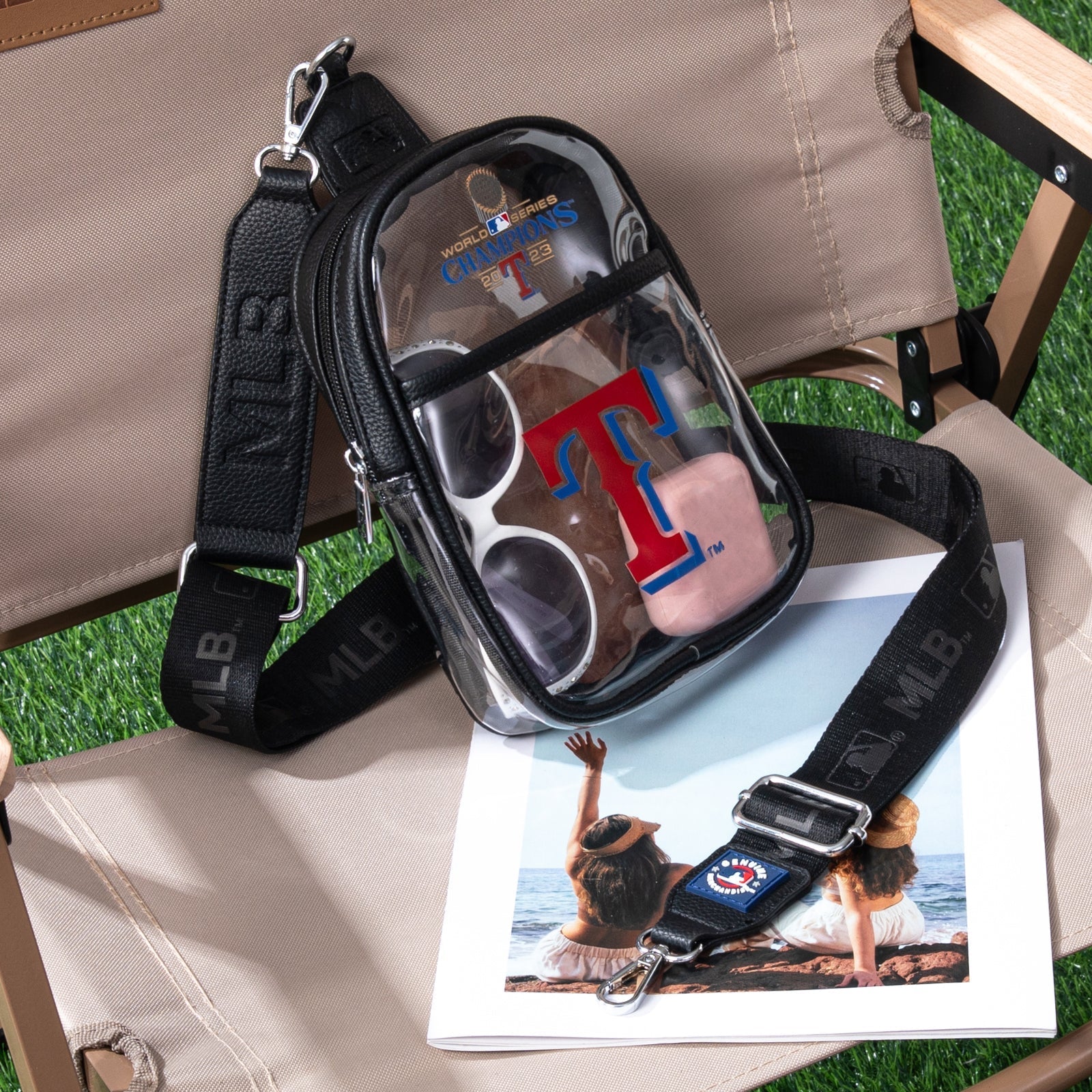 MLB Texas Rangers Clear Mini Sling Stadium Bag