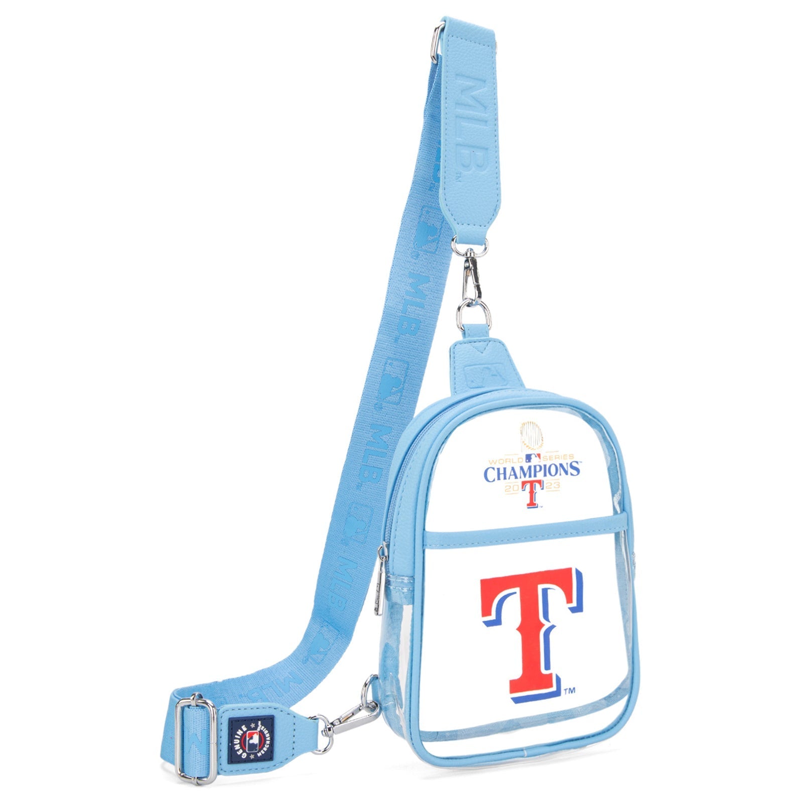 MLB Texas Rangers Clear Mini Sling Stadium Bag