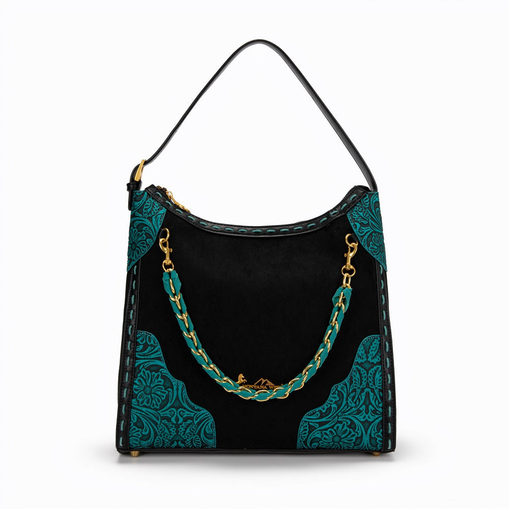 Montana West Tooled Hobo Bag