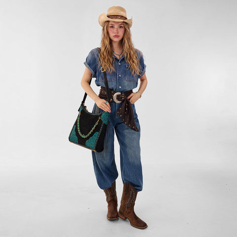 Montana West Tooled Hobo Bag