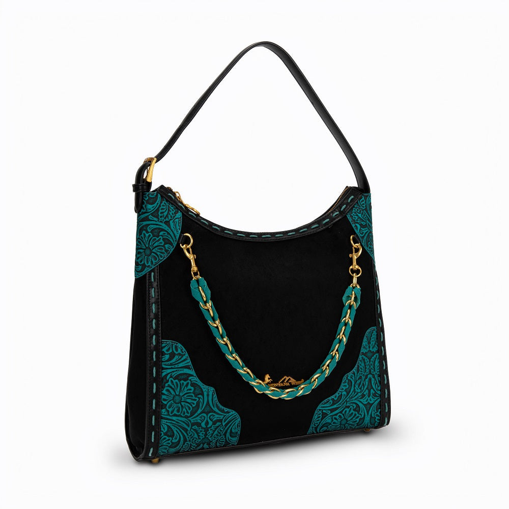Montana West Tooled Hobo Bag