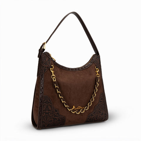 Montana West Tooled Hobo Bag